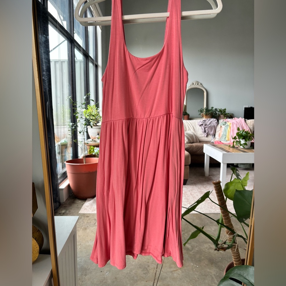 a new day Coral Midi Dress